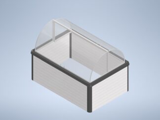 Hochbeet 2000x1400 mit Überdachung